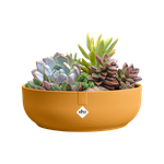 jazz bowl 28cm amber yellow